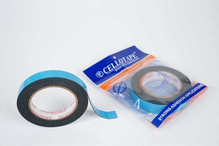 Double sided PE foam tape blue