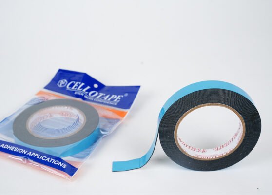 Double sided pe foam tape blue