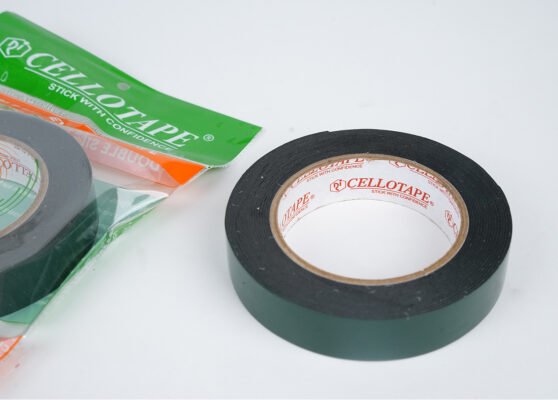 Double sided PE foam tape green